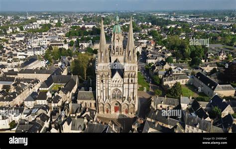 Aerial View Of The Bayeux Cathedral Hi Res Stock Photography And Images