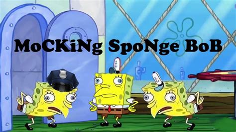 Spongebob Meme Template Mocking