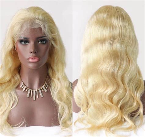 613 Color 13x4 Hd Lace Front Wigs Body Wave Human Hair Blonde Etsy