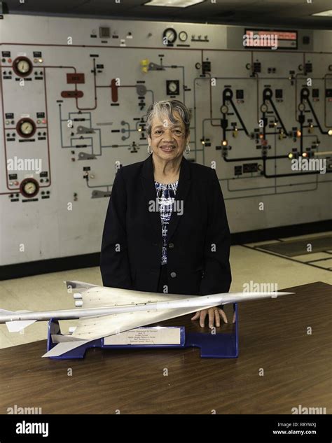 Dr Christine Darden Retired Nasa Aerospace Engineer Stands In The