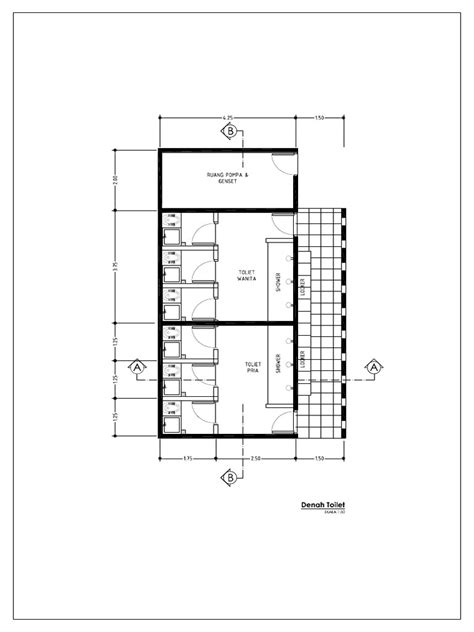 Detail Denah Toilet Umum Koleksi Nomer 1