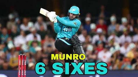 Colin Munro Sixes Vs Sydney Sixer Bbl Youtube