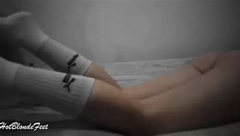 Sexy Blonde In Long Socks You Need To See It Miley Grey Xhamster