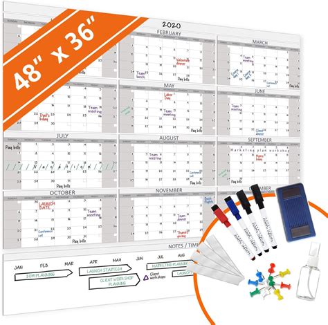 Academic Year Dry Erase Wall Calendar At Cherry Lee Blog