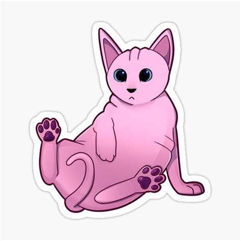 Bingus Sphynx Cat Praise Bingus Meme And Cute Hairless Cat Sticker