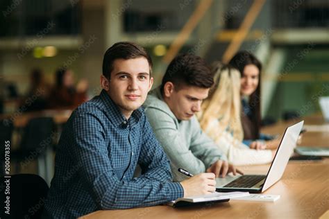 Group Of Students Studying