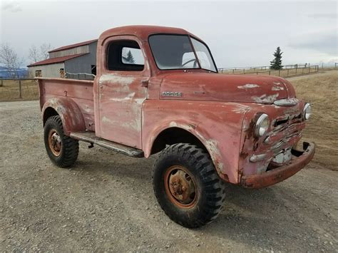 1949 Dodge B 1 B Pickup Truck Rust Free 4x4 Power Wagon Clone Project