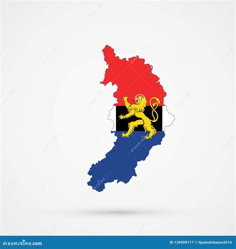 Republic of Khakassia Map in Benelux Union Flag Colors, Editable Vector ...