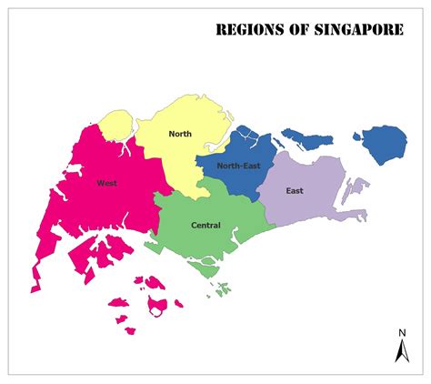 Map Of Singapore Region