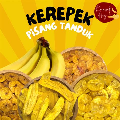 Kerepek Pisang Tanduk Masin Bulat Panjang Pedas Manis 500g