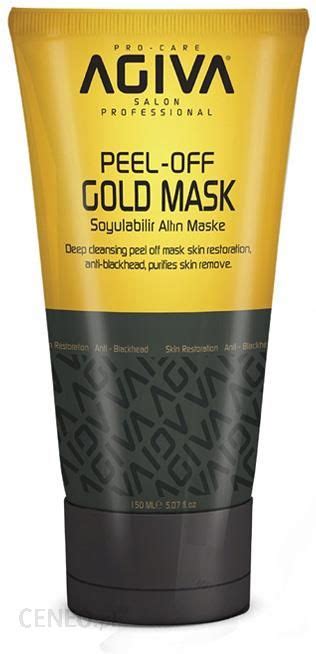 Maseczka Agiva Złota Maska Do Twarzy Mask Peel Off Gold 150 ml Tube