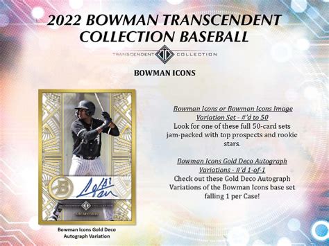 Bowman Transcendent Collection Baseball Checklistcenter