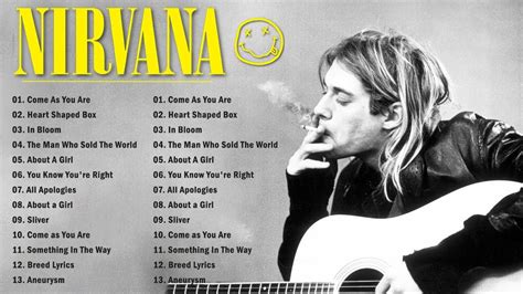 Best Songs Of Nirvana Nirvana Greatest Hits Full Album Youtube