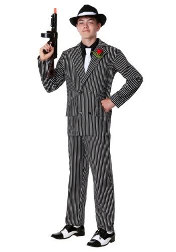 Gangster Costumes Adult Kids 1920s Halloween Gangster Costume