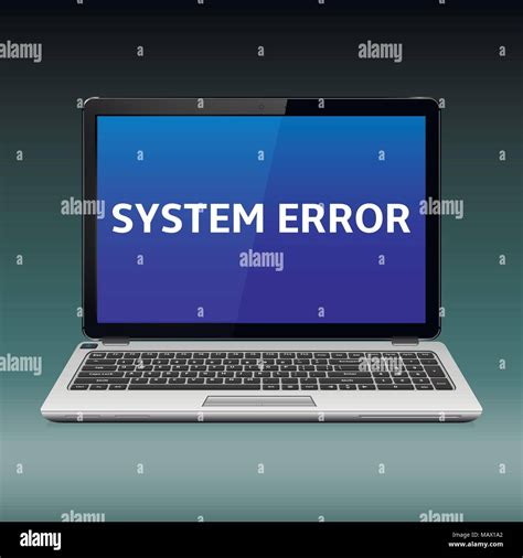 Business Laptop With System Critical Error Message On Blue Screen