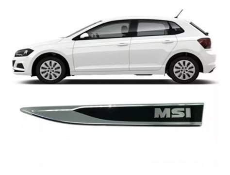 Emblema Lateral Msi Novo Polo Virtus Dianteiro Esquerdo Vw