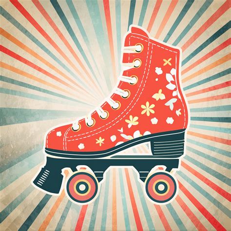 Retro 1980 Roller Skate Art Print Free Stock Photo Public Domain Pictures