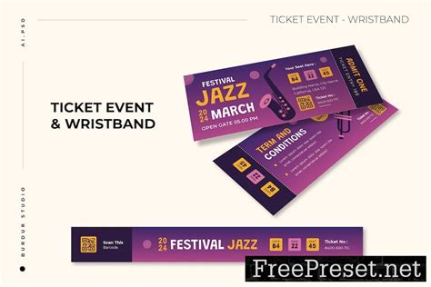 Jazz Fest Ticket & Wristband UREYLFR