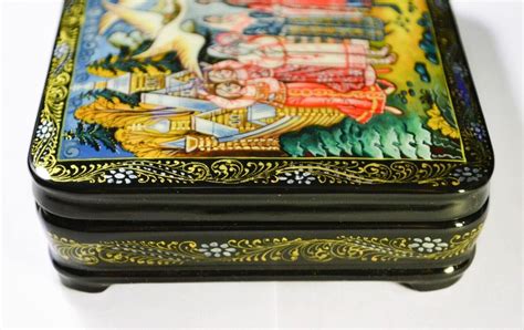 Russian Lacquer Box Hand Painted Box Etsy