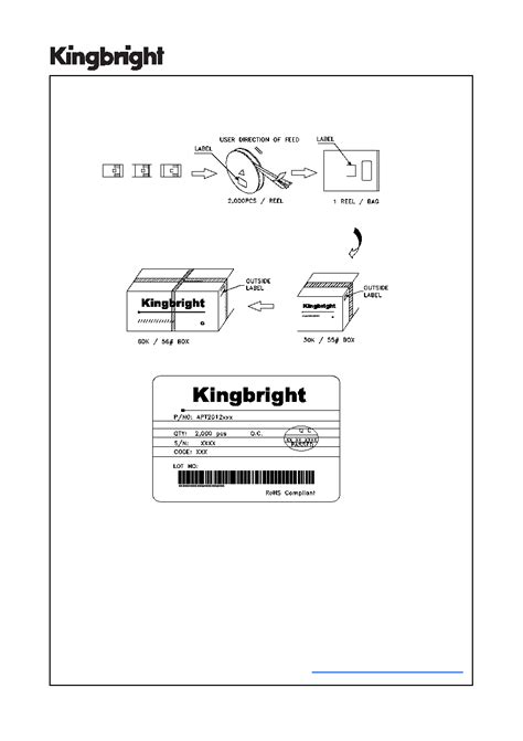 APT2012LSECK J4 PRV Datasheet 5 5 Pages KINGBRIGHT Low Power Consumption