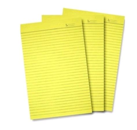 Yellow Pad Papersyellow Paper 80 Leaves Per Pad 10pads Per Ream