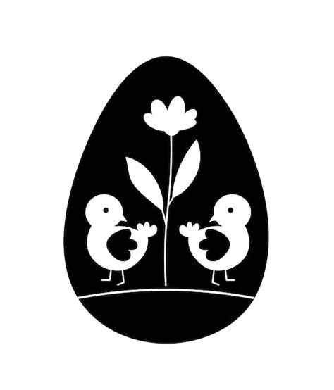 Premium Vector Black Egg Silhouette