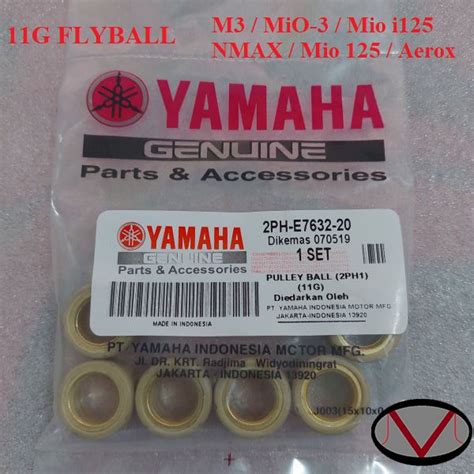 M3 NMAX Mio I125 MIO 125 Aerox 11G PULLEY BALL FLYBALL 2PH