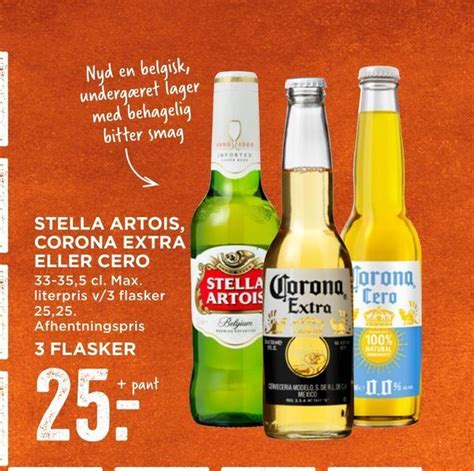 Stella Artois Corona Extra Eller Cero Tilbud Hos Meny