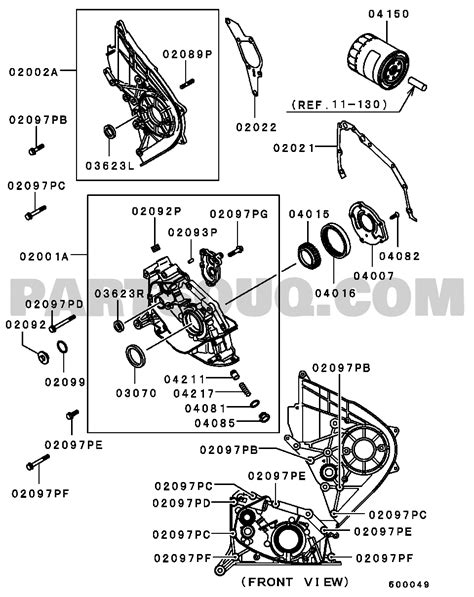 Power Train Mitsubishi Pajero Japan L G Parts Catalogs Off