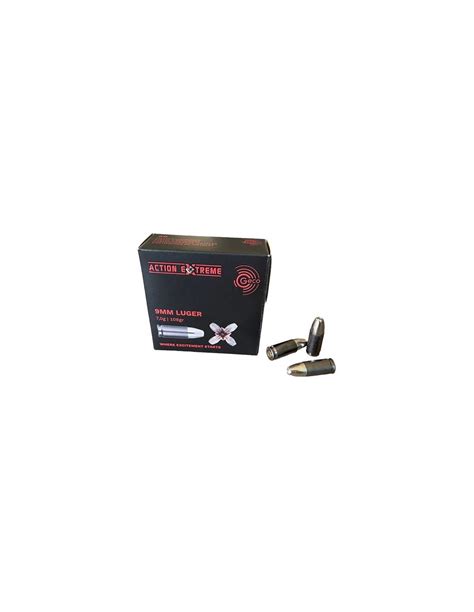 MUNITION GECO 9X19 108GR JHP ACTION EXTREME BOITE DE 20 Armurerie