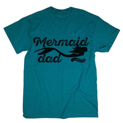 Mermaid Dad Shirt Mermaid T Shirt Mermaid Daddy Top Tee Etsy