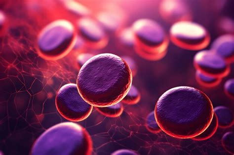 Human Erythrocytes Closeup Health Concept Premium Ai Generated Image