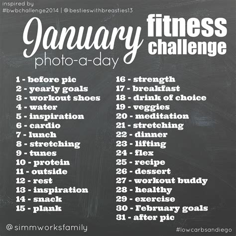 January Fitness Photo a Day Challenge 2014