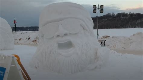 World Snow Sculpting Championship Walk Tour Stillwater Minnesota