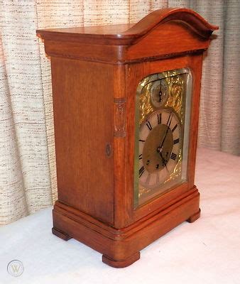 Antique Gustav Becker Westminster Chime Bracket Mantel Clock On Off