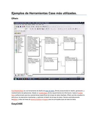 Ejemplos De Herramientas Case M S Utilizadas Pdf