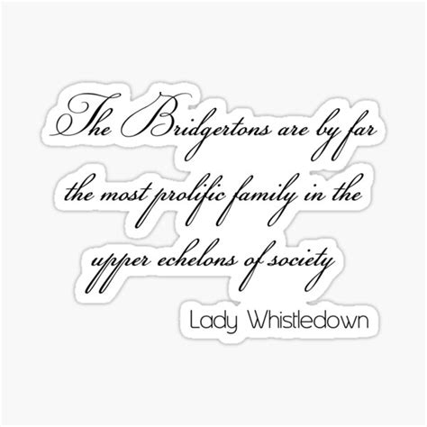 Lady Whistledown Of Bridgertons Sticker For Sale By Artfrommaya