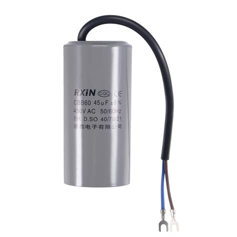 Uxcell Cbb Run Capacitor Uf V Ac Wires Hz Cylinder