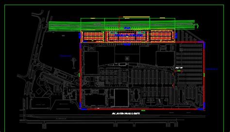 Plantilla Cad Dwg De Un Centro Comercial Tal Y Como Está Construido