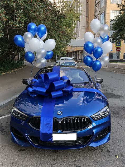 Банты на автомобили. Подарочное оформление машин. Большой бант
