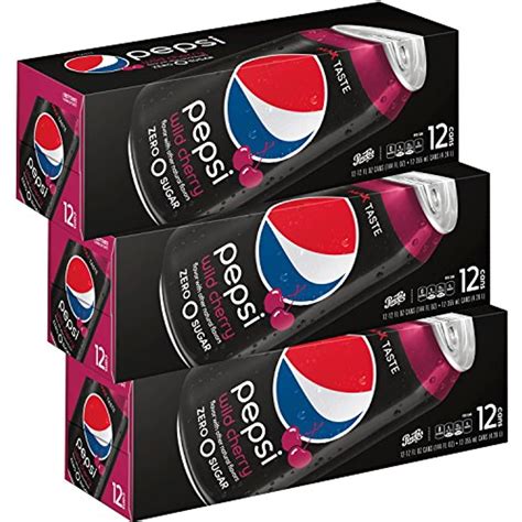 Pepsi Zero Wild Cherry 12 Fl Oz Can 3 12 Pack