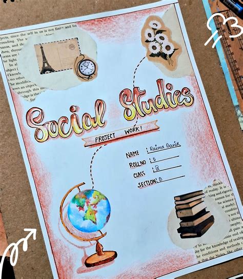 Social Science Front Page For Project Book Art Projects Creative