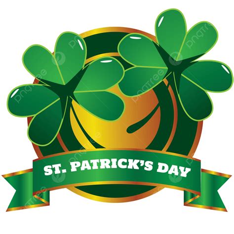 St Patricks Day Vector Hd Images St Patricks Day With Clove Circle