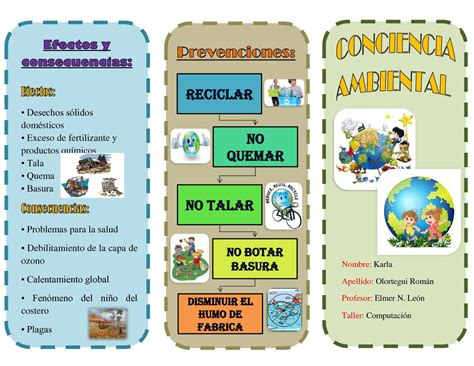 Descubre Ejemplos De Tripticos Para Niños De Primaria Para Imprimir