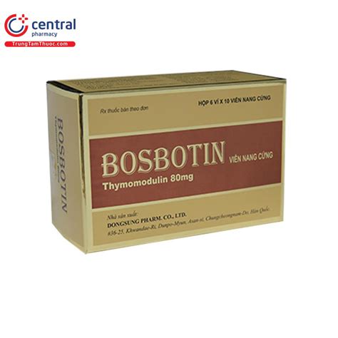 [CHÍNH HÃNG] Thuốc Bosbotin Capsule 80mg tăng cường miễn dịch