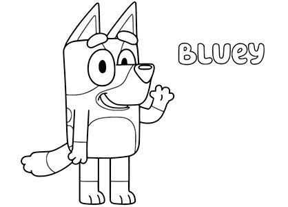 Dibujo De Bluey Para Colorear Disney Coloring Pages Coloring Pages