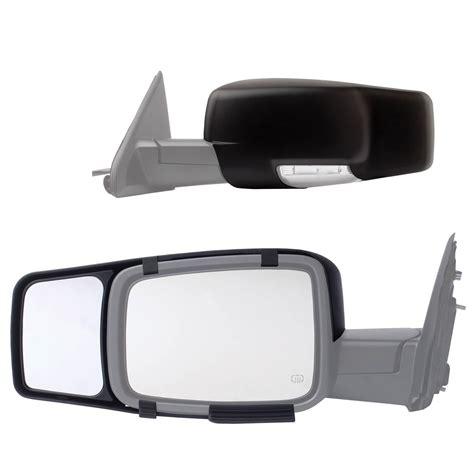 Buy Fit System 80710 Snap On Black Towing Mirror For Dodge Ram 1500