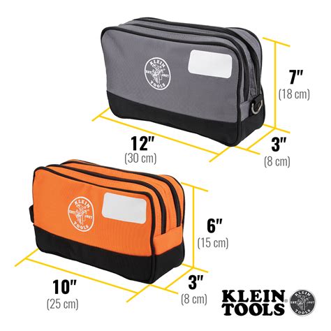 Double Zipper Tool Bag, 2-Pack - 55579 | Klein Tools