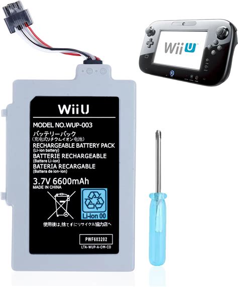 Ucec Bater A Recargable De Repuesto Para Wii U Gamepad De Mah