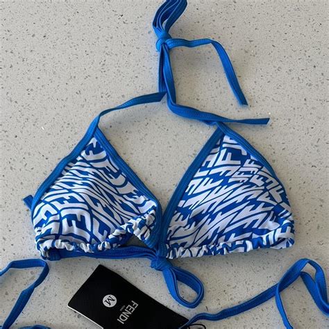 Fendi Blue Bikini Set Top Bottoms Included S XL Depop